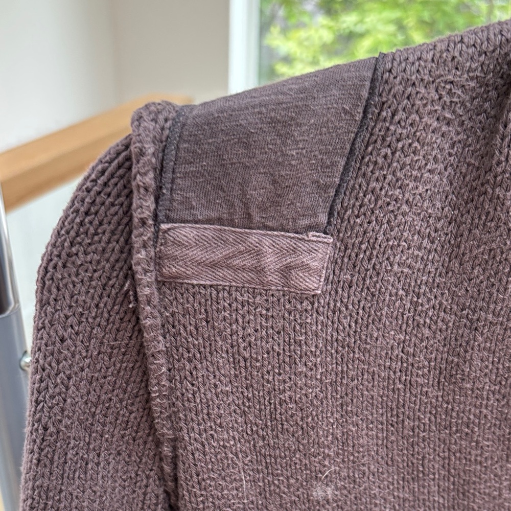 Dark Brown Button-Up Cardigan/Jacket - image 3